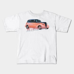 1937 Chevrolet Master Deluxe 2 Door Sedan Street Rod Kids T-Shirt